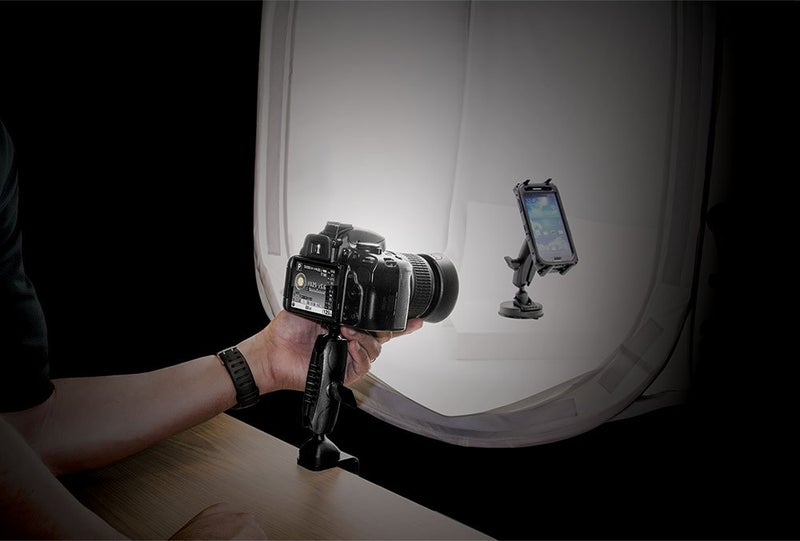 ARKON Heavy Duty Camera Clamp Mount with 1/4 20 Mounting Bolt for Nikon Sony Canon Olympus Panasonic Cameras - Image 2
